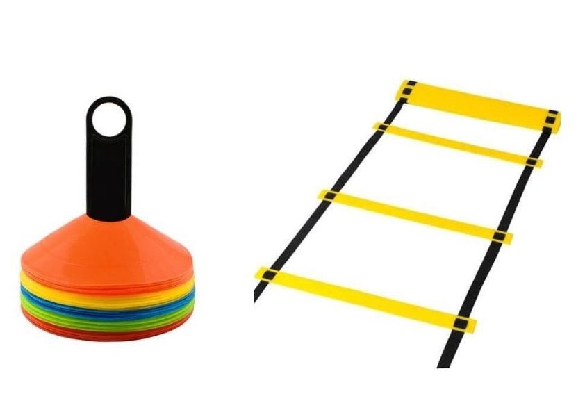 50 markeringskegler og 1 agility stige (3 meter) - Lukaki.dk50 markeringskegler og 1 agility stige (3 meter)