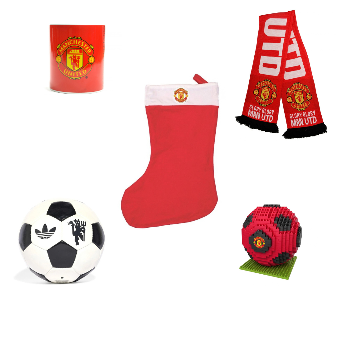 Manchester United adventspaket – 4 gåvor + Manchester United julstrumpa