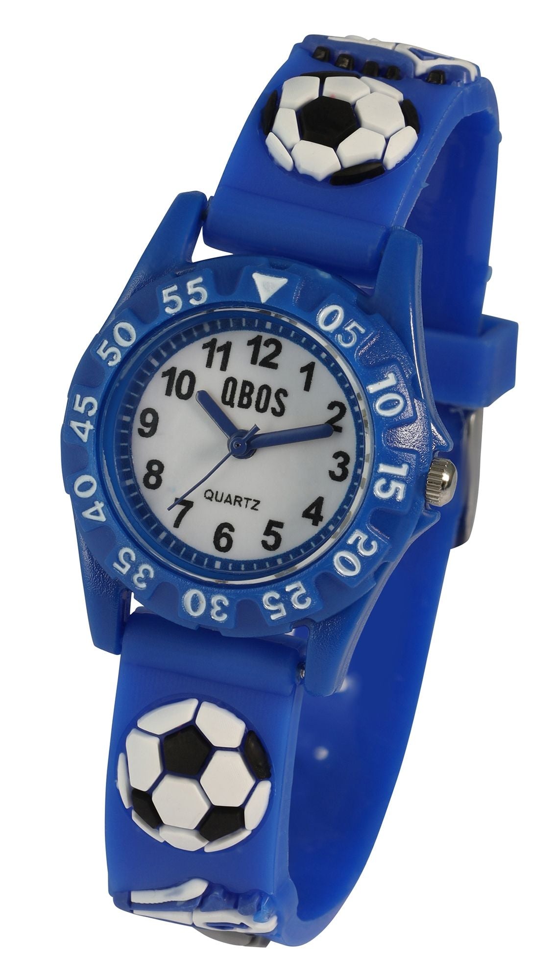 Børneur med fodboldmotiv – Blå - Lukaki.dkBørneur med fodboldmotiv – Blå