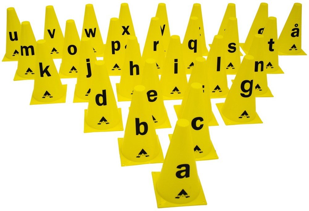 Kegler med bogstaver A - Å (29 stk.) - Lukaki.dkKegler med bogstaver A - Å (29 stk.)