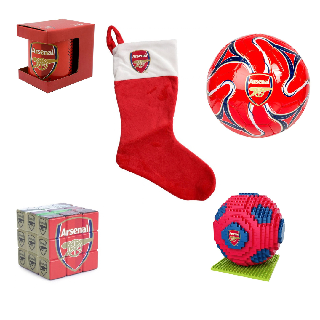 Arsenal Adventspaket – 4 presenter + Arsenal julstrumpa