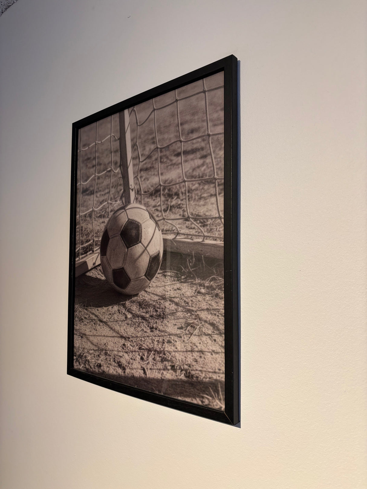 Affisch - Fotboll i mål (A3/A4)