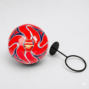 Arsenal Fußball und Ballhalter für die Wand (inkl. schwarzer Schrauben)