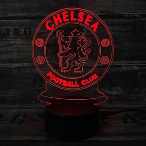 Chelsea 3D Fodbold lampe - Lyser i 7 farver - Lukaki.dkChelsea 3D Fodbold lampe - Lyser i 7 farver