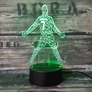 Cristiano Ronaldo 3D Fodbold lampe - Lyser i 7 farver - Lukaki.dkCristiano Ronaldo 3D Fodbold lampe - Lyser i 7 farver