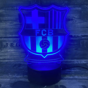 FC Barcelona 3D Fodbold lampe - Lyser i 7 farver - Lukaki.dkFC Barcelona 3D Fodbold lampe - Lyser i 7 farver