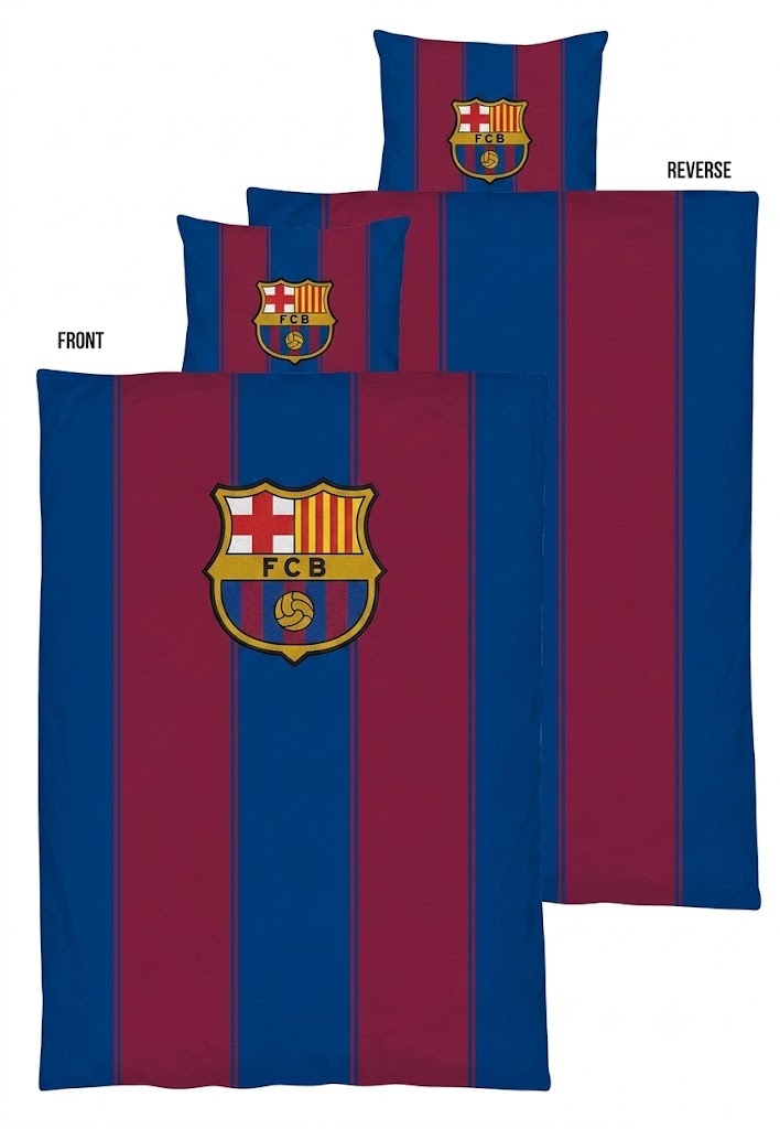 FC Barcelona sengetøj - 100% Bomuld - 140x200 cm.