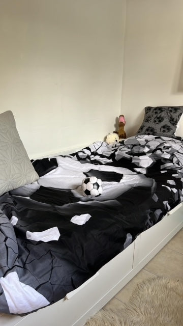 Fotboll 3D Sängkläder - 135x200 cm.