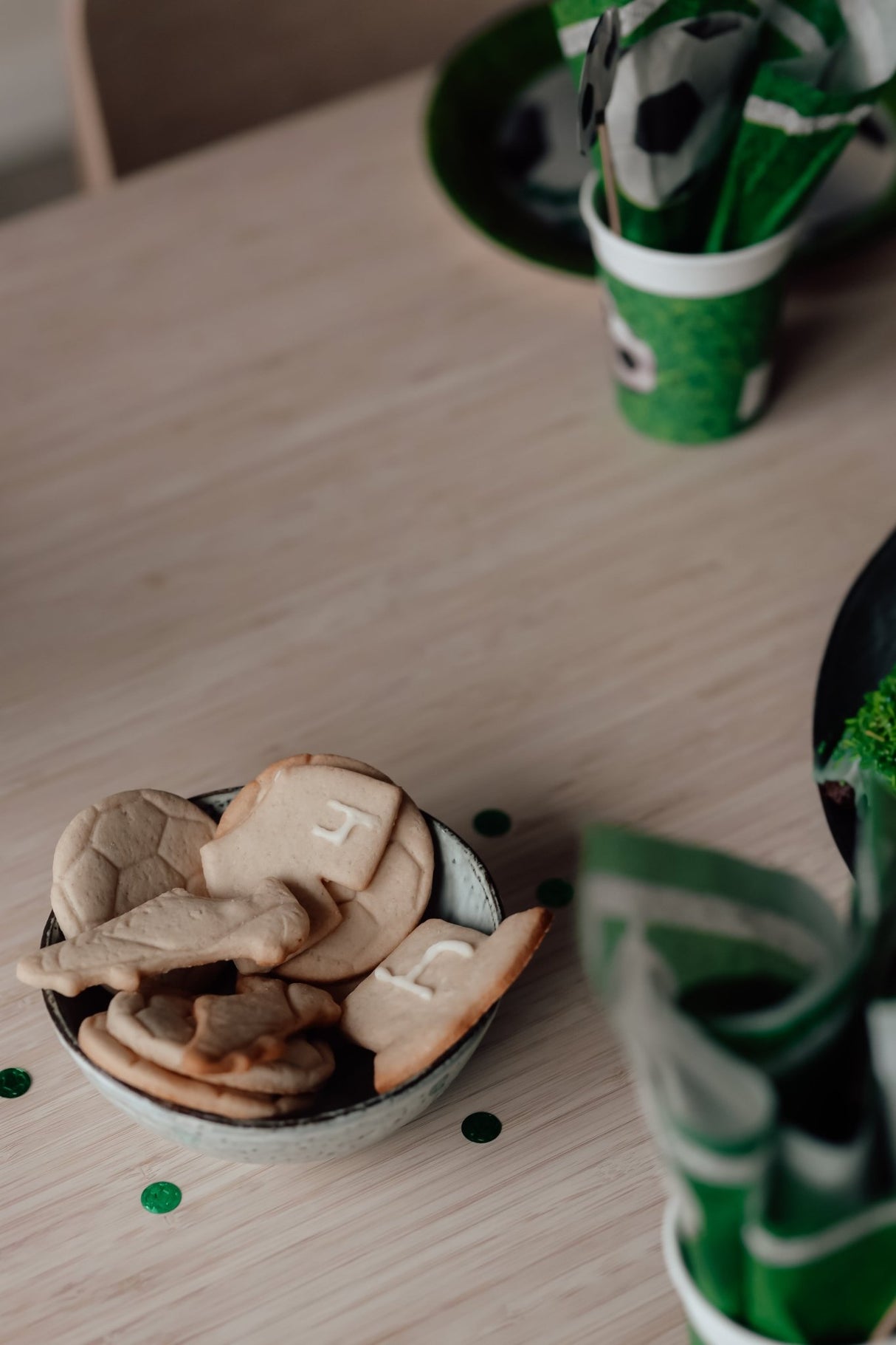 Fodbold konfetti - grøn - Lukaki.dkFodbold konfetti - grøn