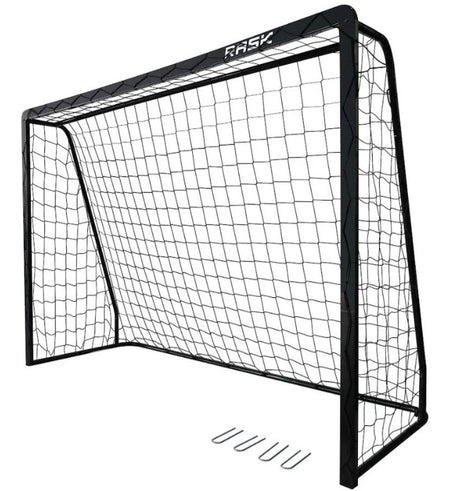 Fodboldmål 300x200 cm i sort stål - Lukaki.dk