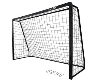Fodboldmål 300x200 cm i sort stål - Lukaki.dk