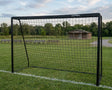 Fodboldmål 300x200 cm i sort stål - Lukaki.dk