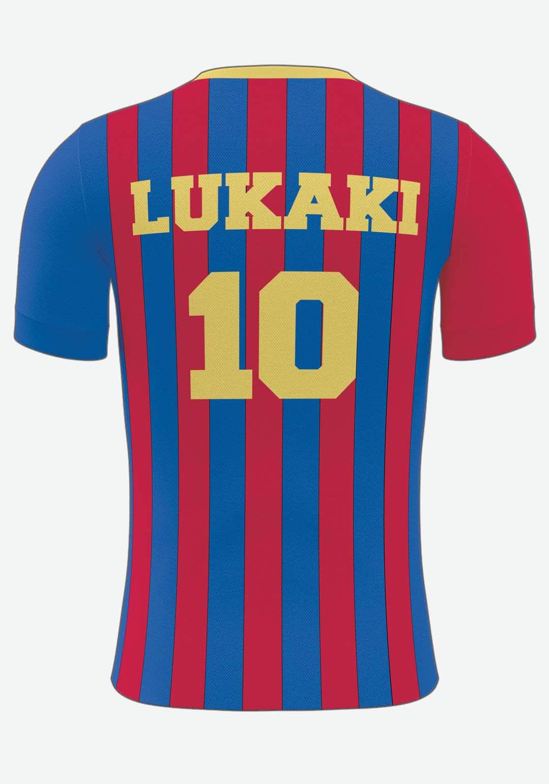 Barcelona Fotbollsaffisch - med ditt eget namn och nummer