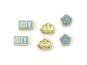 Manchester City Øreringe - 3 designs i 1 pakke - Lukaki.dkManchester City Øreringe - 3 designs i 1 pakke