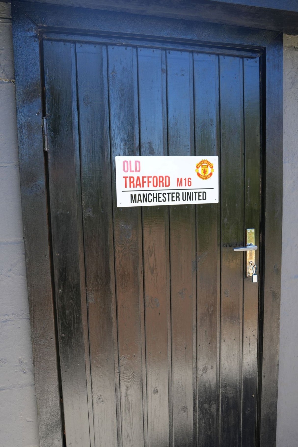 Manchester United skilt i metal (40x18 cm) - Lukaki.dk