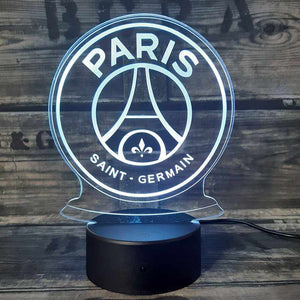 PSG 3D Fodbold lampe - Lyser i 7 farver - Lukaki.dkPSG 3D Fodbold lampe - Lyser i 7 farver