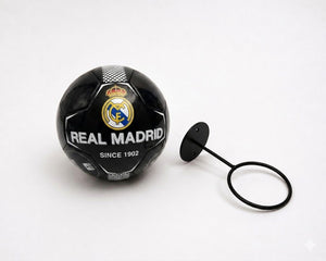 Real Madrid Fodbold (sort) og boldholder til væg (inkl. sorte skruer) - Lukaki.dk