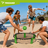Roundnet 90 cm – Komplettset mit 3 Bällen, Pumpe und Transporttasche