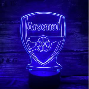 Arsenal 3D fotbollslampa - Lyser i 7 färger