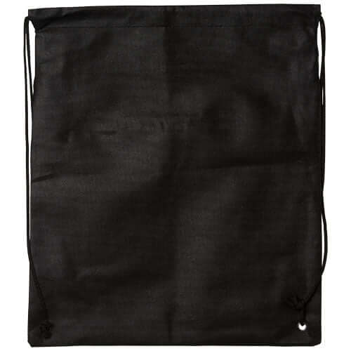 Gymväska/ryggsäck med 2 fack (vit/svart)